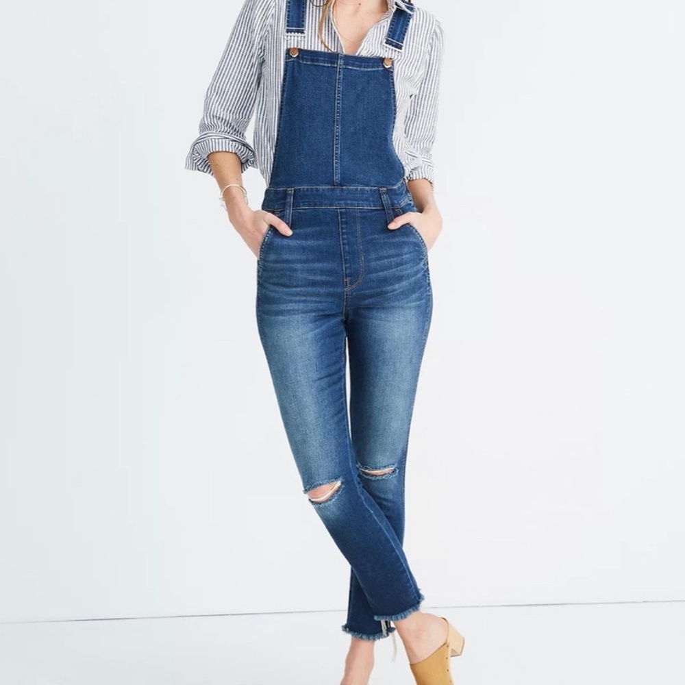 Madewell roadtripper overalls in Brodie wash
